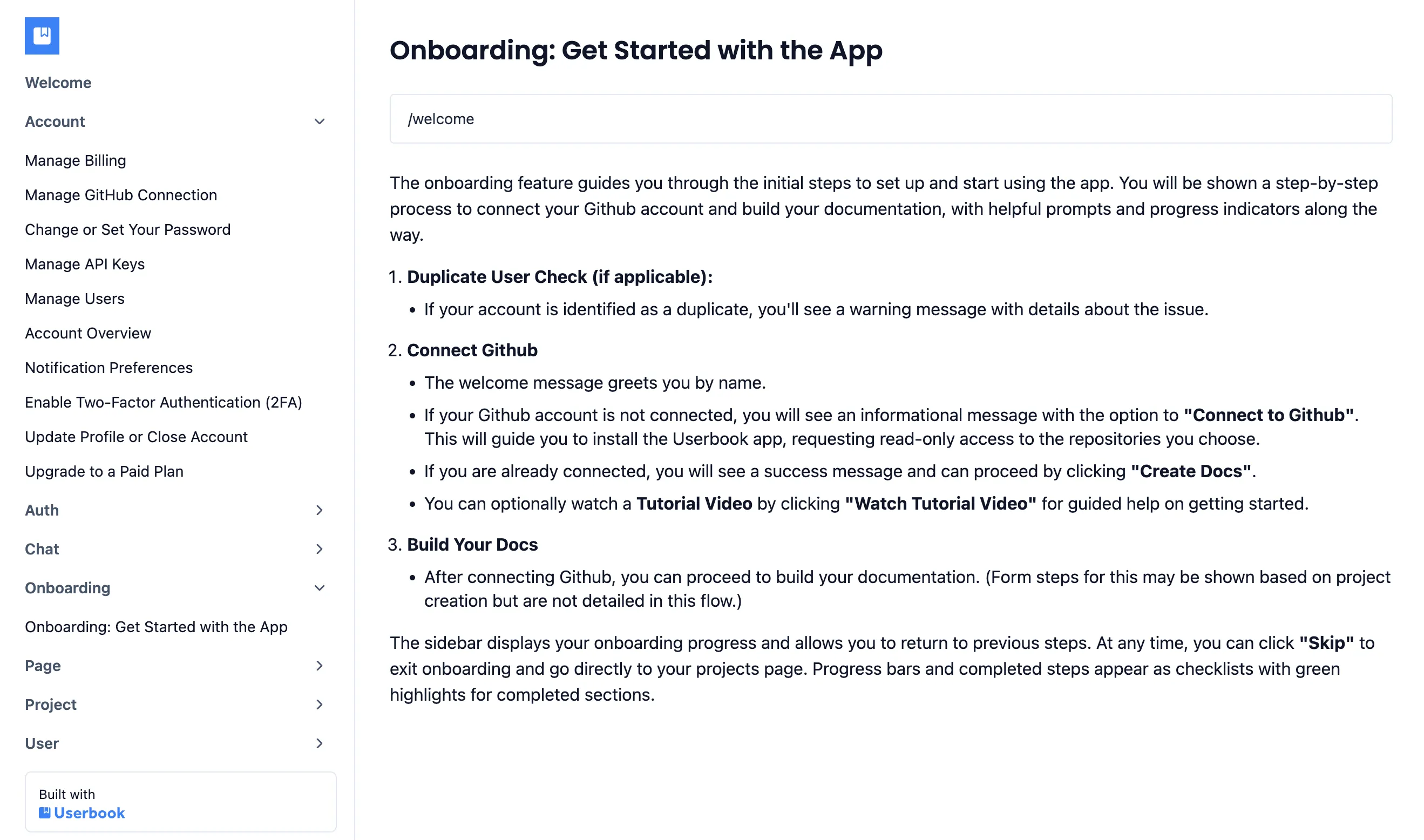 Userbook